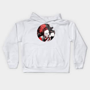 rose and woman love Kids Hoodie